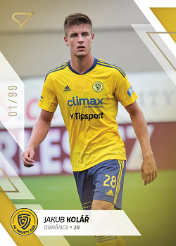 Jakub Kolar Zlin SportZoo FORTUNA:LIGA 2022/23 2. serie Gold /99 #330