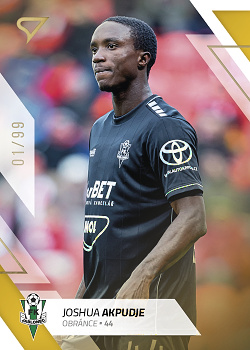 Joshua Akpudje Jablonec SportZoo FORTUNA:LIGA 2022/23 2. serie Gold /99 #340