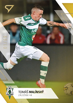 Tomas Malinsky Jablonec SportZoo FORTUNA:LIGA 2022/23 2. serie Gold /99 #346
