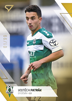 Vojtech Patrak Jablonec SportZoo FORTUNA:LIGA 2022/23 2. serie Gold /99 #350