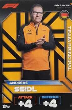 Andreas Seidl McLaren Topps F1 Turbo Attax 2022 F1 Teams #39