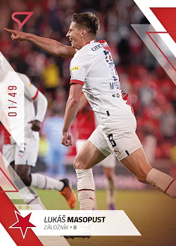 Lukas Masopust Slavia Praha SportZoo FORTUNA:LIGA 2022/23 2. serie Red /49 #216