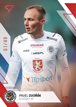 Pavel Dvorak Hradec Kralove SportZoo FORTUNA:LIGA 2022/23 2. serie Red /49 #268