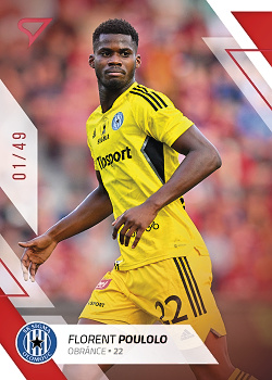 Florent Poulolo Sigma Olomouc SportZoo FORTUNA:LIGA 2022/23 2. serie Red /49 #285