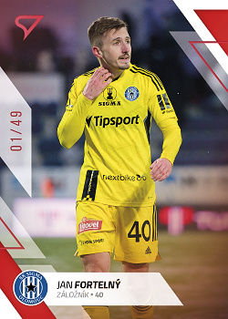 Jan Fortelny Sigma Olomouc SportZoo FORTUNA:LIGA 2022/23 2. serie Red /49 #287