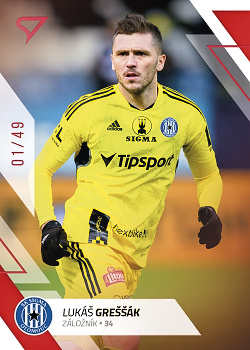 Lukas Gressak Sigma Olomouc SportZoo FORTUNA:LIGA 2022/23 2. serie Red /49 #288