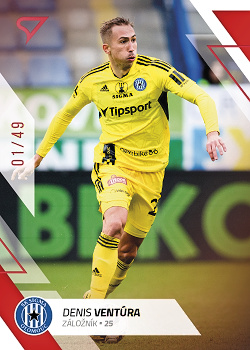 Denis Ventura Sigma Olomouc SportZoo FORTUNA:LIGA 2022/23 2. serie Red /49 #292