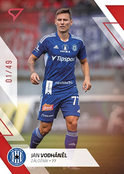 Jan Vodhanel Sigma Olomouc SportZoo FORTUNA:LIGA 2022/23 2. serie Red /49 #293