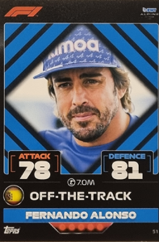 Fernando Alonso Alpine Topps F1 Turbo Attax 2022 F1 Teams #51