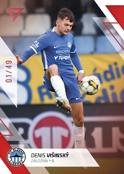 Denis Visinsky Liberec SportZoo FORTUNA:LIGA 2022/23 2. serie Red /49 #302
