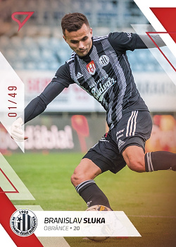 Branislav Sluka Ceske Budejovice SportZoo FORTUNA:LIGA 2022/23 2. serie Red /49 #308