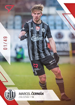 Marcel Cermak Ceske Budejovice SportZoo FORTUNA:LIGA 2022/23 2. serie Red /49 #309