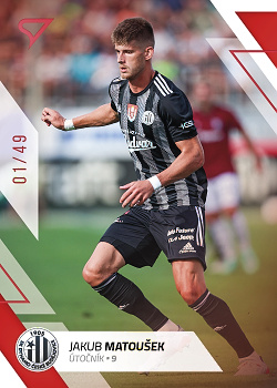 Jakub Matousek Ceske Budejovice SportZoo FORTUNA:LIGA 2022/23 2. serie Red /49 #314