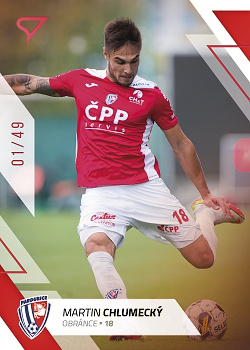 Martin Chlumecky Pardubice SportZoo FORTUNA:LIGA 2022/23 2. serie Red /49 #319