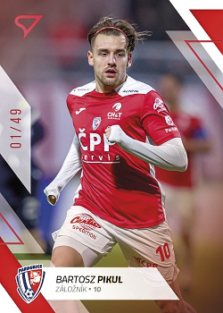 Bartosz Pikul Pardubice SportZoo FORTUNA:LIGA 2022/23 2. serie Red /49 #323