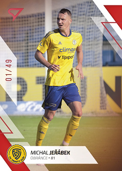 Michal Jerabek Zlin SportZoo FORTUNA:LIGA 2022/23 2. serie Red /49 #329