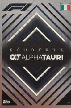 Team Logo Scuderia AlphaTauri Topps F1 Turbo Attax 2022 F1 Teams #55