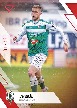 Jan Kral Jablonec SportZoo FORTUNA:LIGA 2022/23 2. serie Red /49 #341