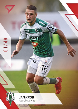 Jan Krob Jablonec SportZoo FORTUNA:LIGA 2022/23 2. serie Red /49 #342