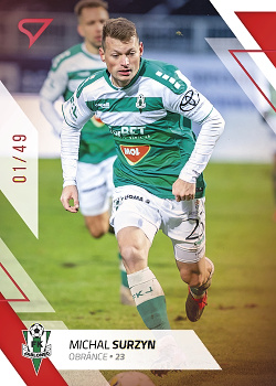 Michal Surzyn Jablonec SportZoo FORTUNA:LIGA 2022/23 2. serie Red /49 #344