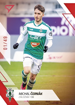 Michal Cernak Jablonec SportZoo FORTUNA:LIGA 2022/23 2. serie Red /49 #345