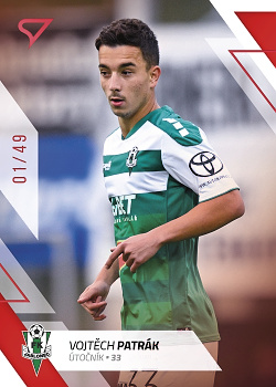 Vojtech Patrak Jablonec SportZoo FORTUNA:LIGA 2022/23 2. serie Red /49 #350