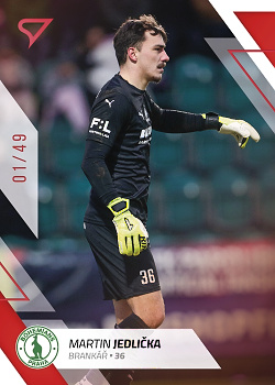 Martin Jedlicka Bohemians Praha SportZoo FORTUNA:LIGA 2022/23 2. serie Red /49 #351