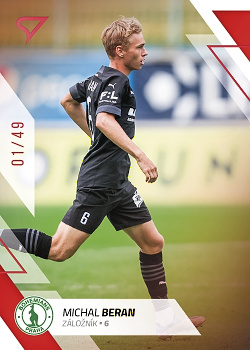 Michal Beran Bohemians Praha SportZoo FORTUNA:LIGA 2022/23 2. serie Red /49 #354