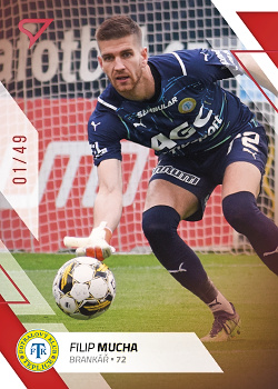 Filip Mucha Teplice SportZoo FORTUNA:LIGA 2022/23 2. serie Red /49 #362