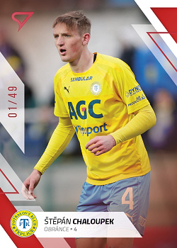 Stepan Chaloupek Teplice SportZoo FORTUNA:LIGA 2022/23 2. serie Red /49 #364