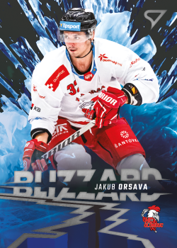 Jakub Orsava Olomouc Tipsport ELH 2023/24 SportZoo 1. serie Blizzard #BL-25
