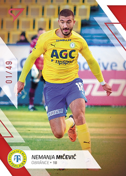 Nemanja Micevic Teplice SportZoo FORTUNA:LIGA 2022/23 2. serie Red /49 #365