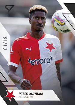 Peter Olayinka Slavia Praha SportZoo FORTUNA:LIGA 2022/23 2. serie Black /19 #217