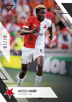 Moses Usor Slavia Praha SportZoo FORTUNA:LIGA 2022/23 2. serie Black /19 #222