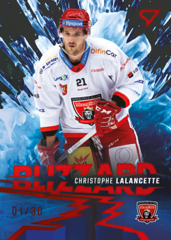 Christophe Lalancette Hradec Kralove Tipsport ELH 2023/24 SportZoo 1. serie Blizzard /30 #BL-05