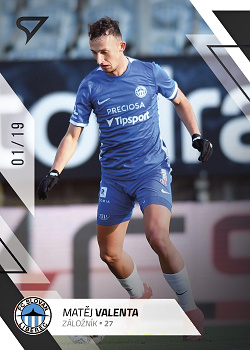 Matej Valenta Liberec SportZoo FORTUNA:LIGA 2022/23 2. serie Black /19 #301