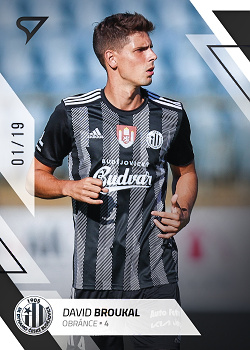 David Broukal Ceske Budejovice SportZoo FORTUNA:LIGA 2022/23 2. serie Black /19 #306