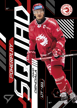 David Cienciala Trinec Tipsport ELH 2024/25 SportZoo 2. serie Powerplay Squad #PS-04