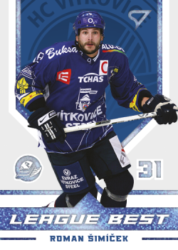 Roman Simicek Vitkovice Tipsport ELH 2023/24 SportZoo 1. serie League Best /99 #LB-24