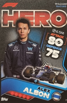 Alex Albon Williams Topps F1 Turbo Attax 2022 F1 Teams #79