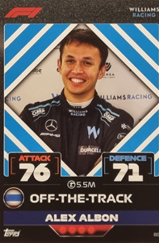 Alex Albon Williams Topps F1 Turbo Attax 2022 F1 Teams #80