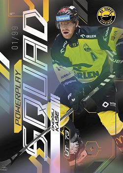 Ondrej Kase Litvinov Tipsport ELH 2024/25 SportZoo 2. serie Powerplay Squad Black Rainbow /99 #PS-25
