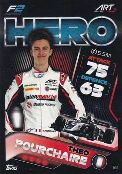 Theo Pourchaire ART Grand Prix Topps F1 Turbo Attax 2022 F2 Teams #108