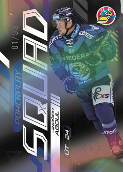Jindrich Abdul Vitkovice Tipsport ELH 2024/25 SportZoo 2. serie Powerplay Squad Black Rainbow /99 #PS-55