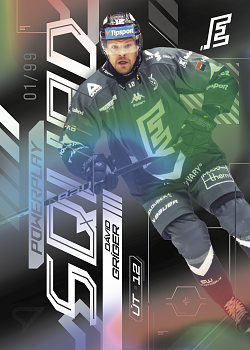 David Griger Karlovy Vary Tipsport ELH 2024/25 SportZoo 2. serie Powerplay Squad Black Rainbow /99 #PS-71