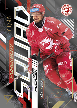 Libor Hudacek Trinec Tipsport ELH 2024/25 SportZoo 2. serie Powerplay Squad Golden Fireworks /45 #PS-06
