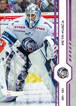 Petr Kvaca Liberec Tipsport ELH 2024/25 SportZoo 1. serie Purple Iceberg /60 #110