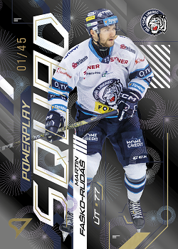 Martin Fasko-Rudas Liberec Tipsport ELH 2024/25 SportZoo 2. serie Powerplay Squad Golden Fireworks /45 #PS-43