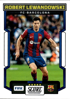 Robert Lewandowski FC Barcelona Panini Score FIFA Soccer 2023/24 #88