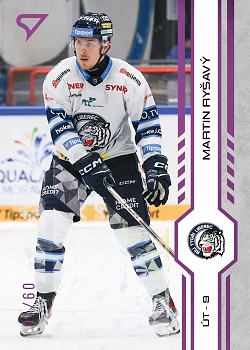 Martin Rysavy Liberec Tipsport ELH 2024/25 SportZoo 1. serie Purple Iceberg /60 #123